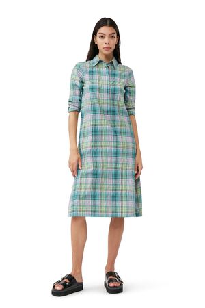 Seersucker Check Shirt Kjole