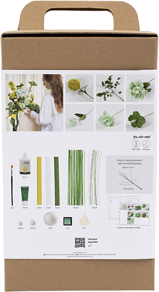 Maxi DIY Kit Crepepapir, Blomsterbuket