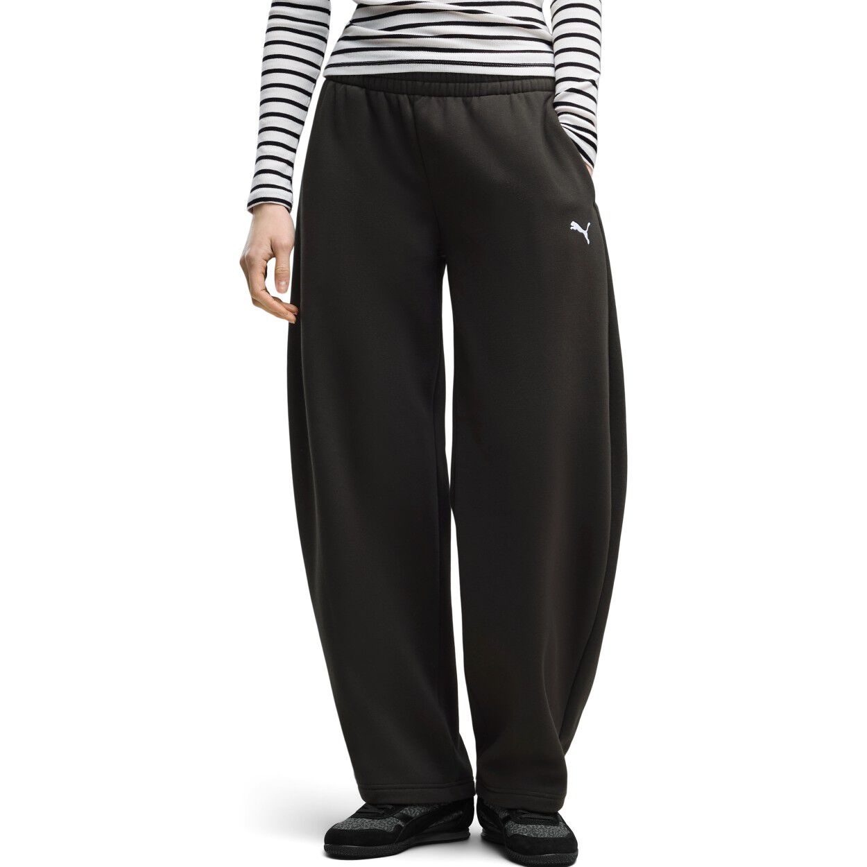 ESS RELAXED BARREL LEG PANTS F