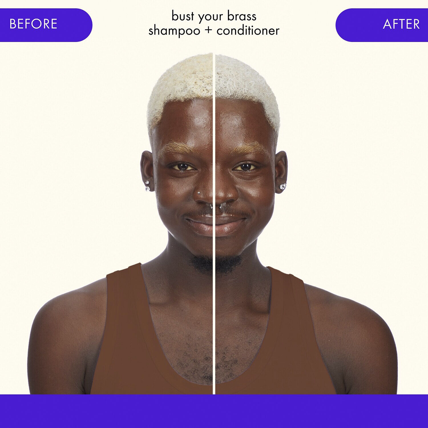Bust Your Brass Cool Blond - Shampoo mod gule toner