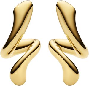Coil Curl Studs Gold - PAIR
