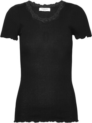RWBeatha SS Regular O-neck Lace T-shirt