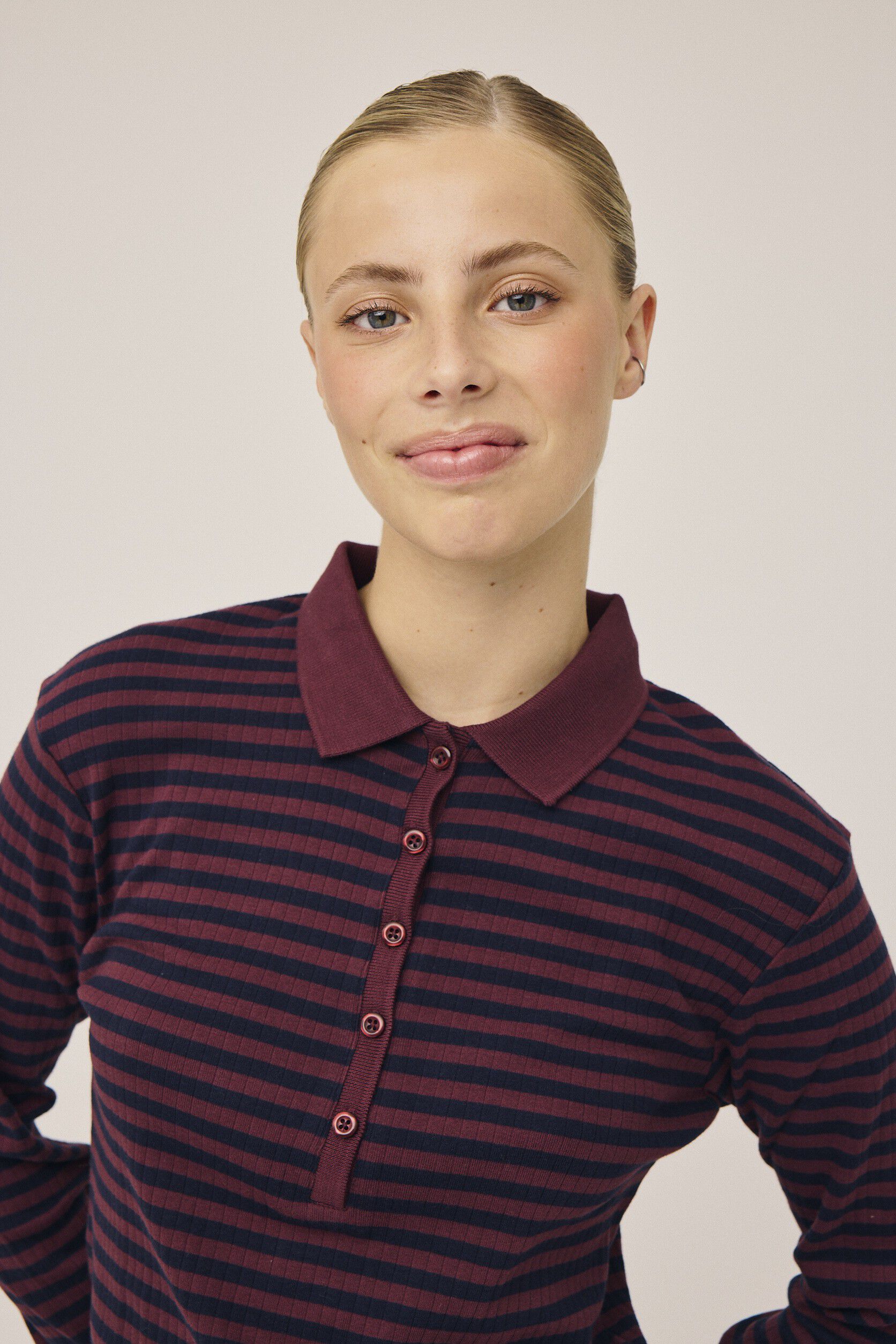 Milla 24 Long sleeve polo top - 100% Organic Cotton GOTS