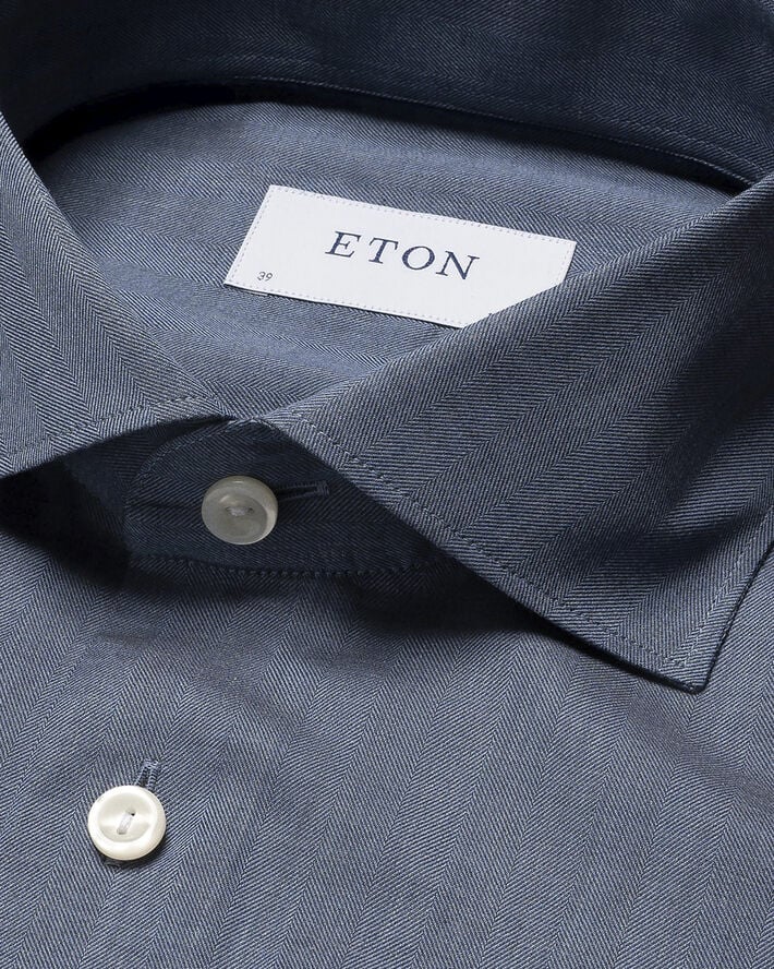 Slim Fit Herringbone Wrinkle Free Flannel Shirt