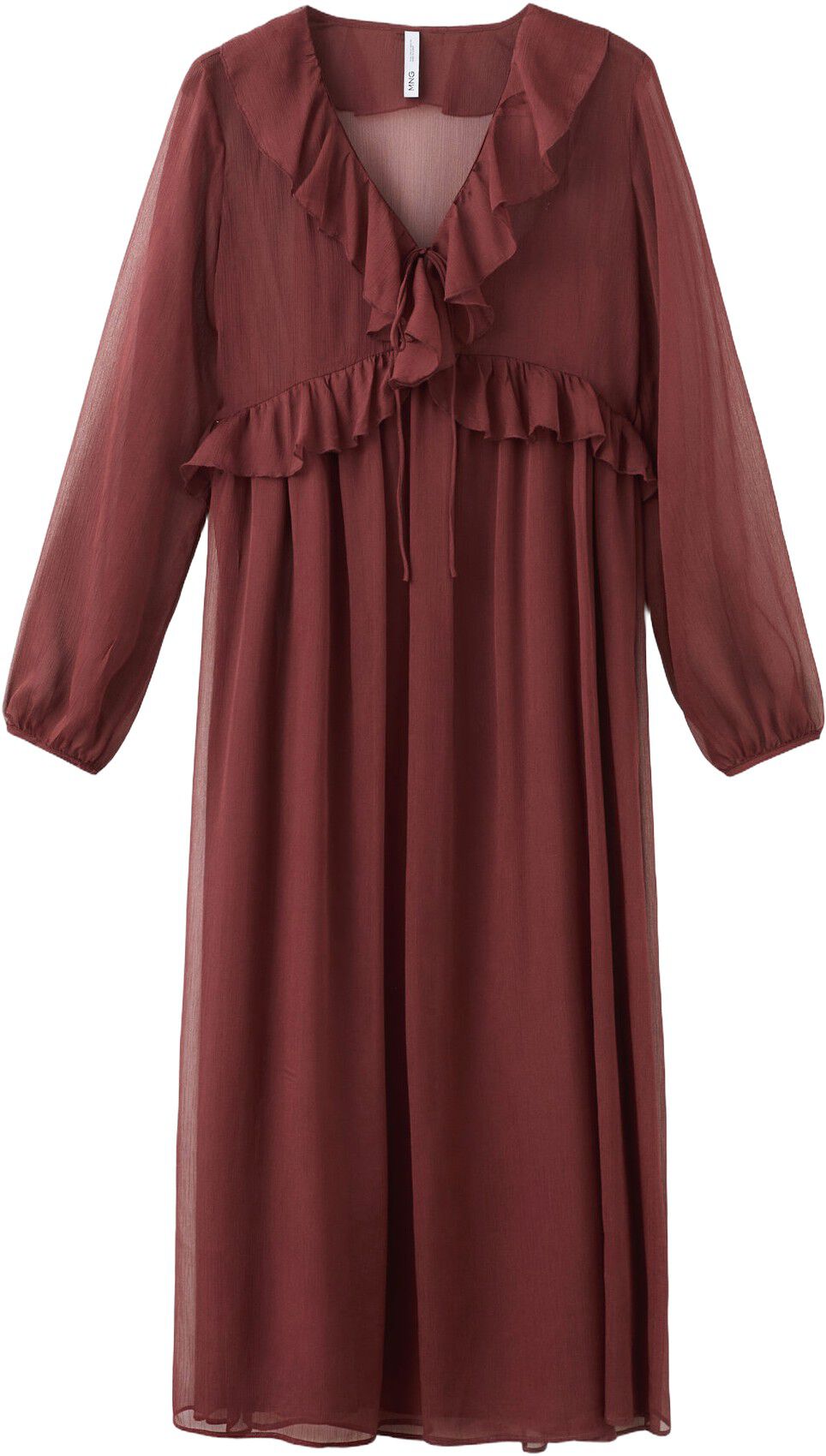 Ruffles flowy dress
