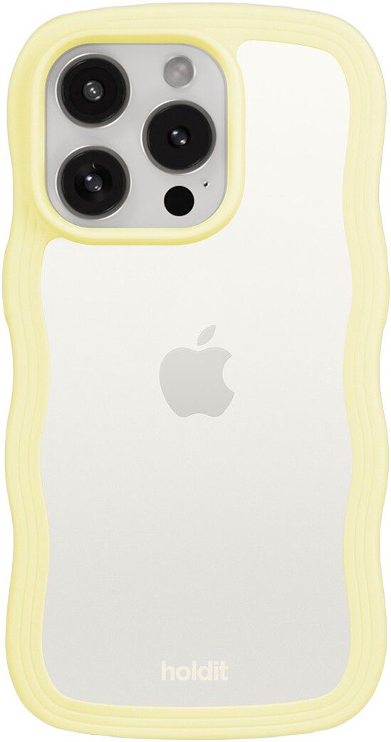 Wavy Case iPhone 15 Pro Max Lemonade/Transparent