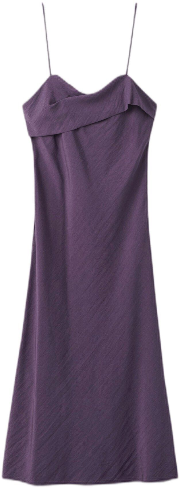 Midi dress with a wrap neckline
