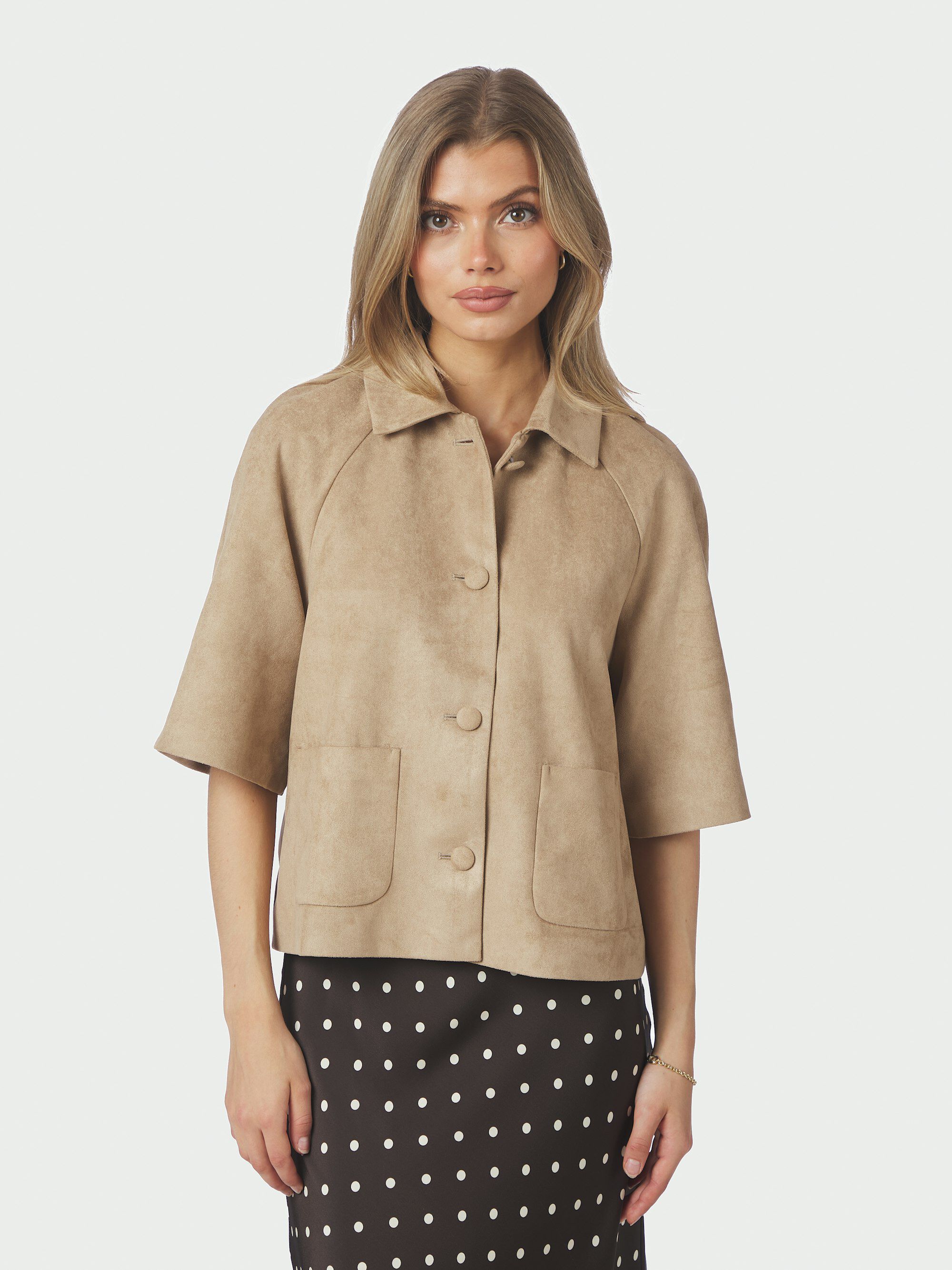 Editta Faux Suede Jacket