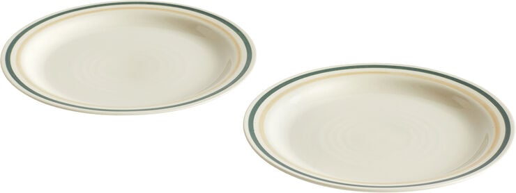 Sobremesa Plate-24,5 Set of 2-Green