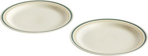 Sobremesa Plate-24,5 Set of 2-Green