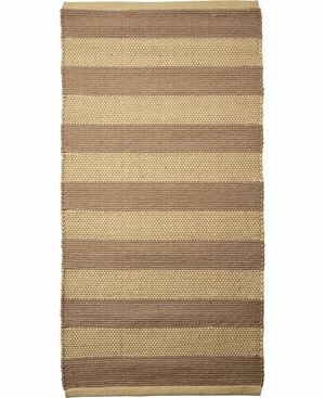 stripe/sand-gul, tæppe