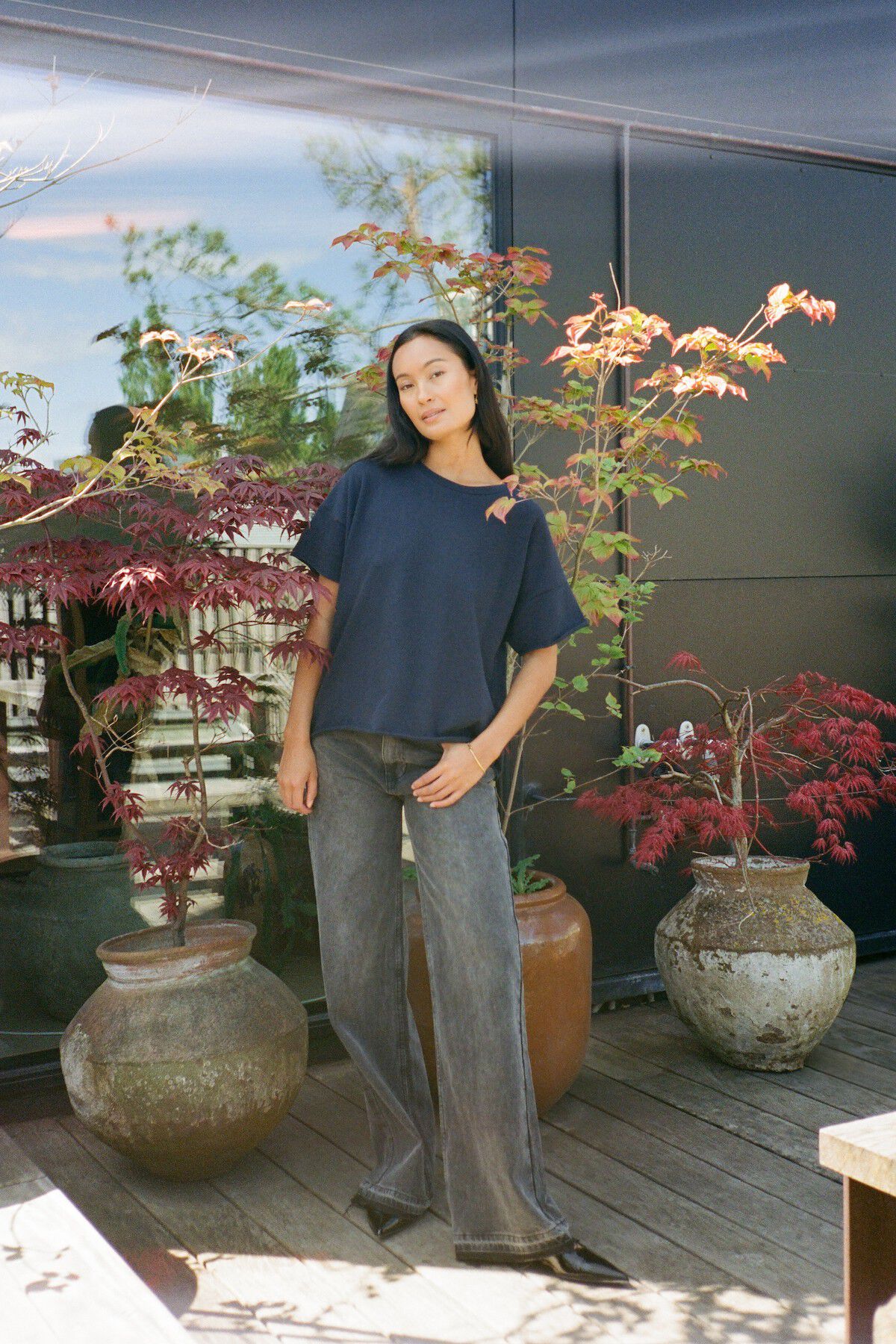 Light stretch cropped t-shirt - Mar