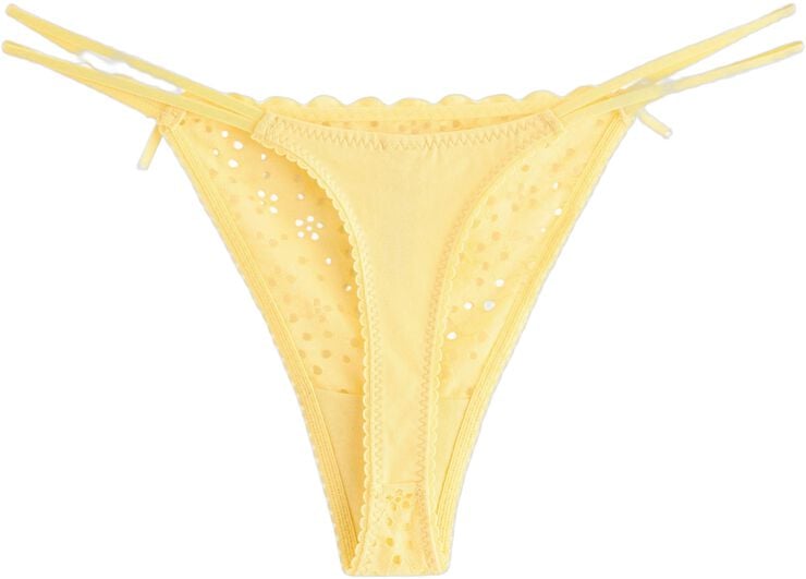 G-streng med broderie anglaise