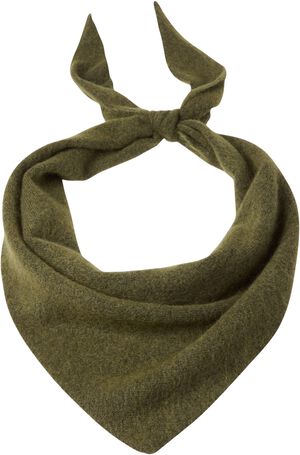 Blødt, strikket trekantet tørklæde