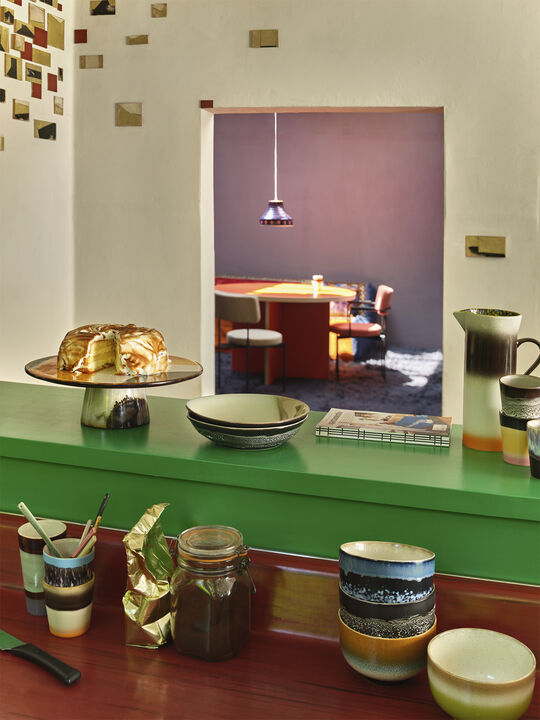 70s ceramics noodle bowls groovy set of 4