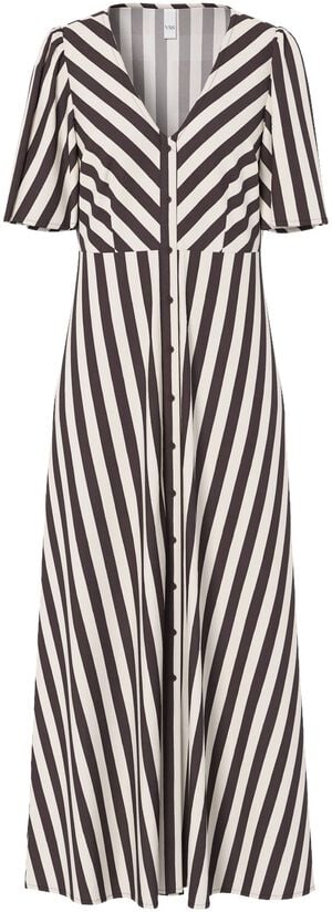 YASSAVANNA SS LONG V-NECK DRESS S.
