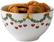 Stjerne Riflet Jul konfekt sk&aring;l