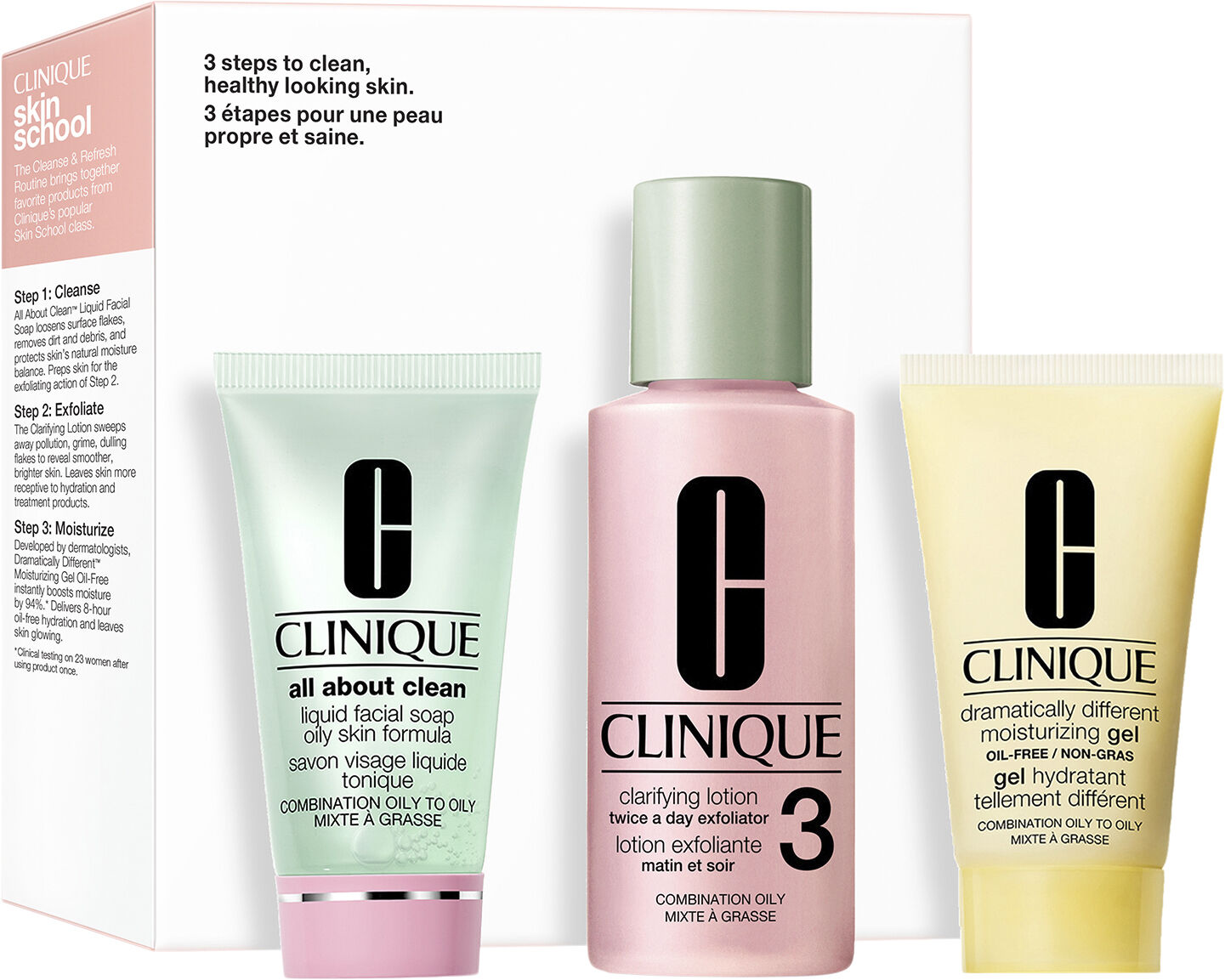 3 Step Set Dry to Combination Skin