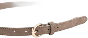 Suede leather belt