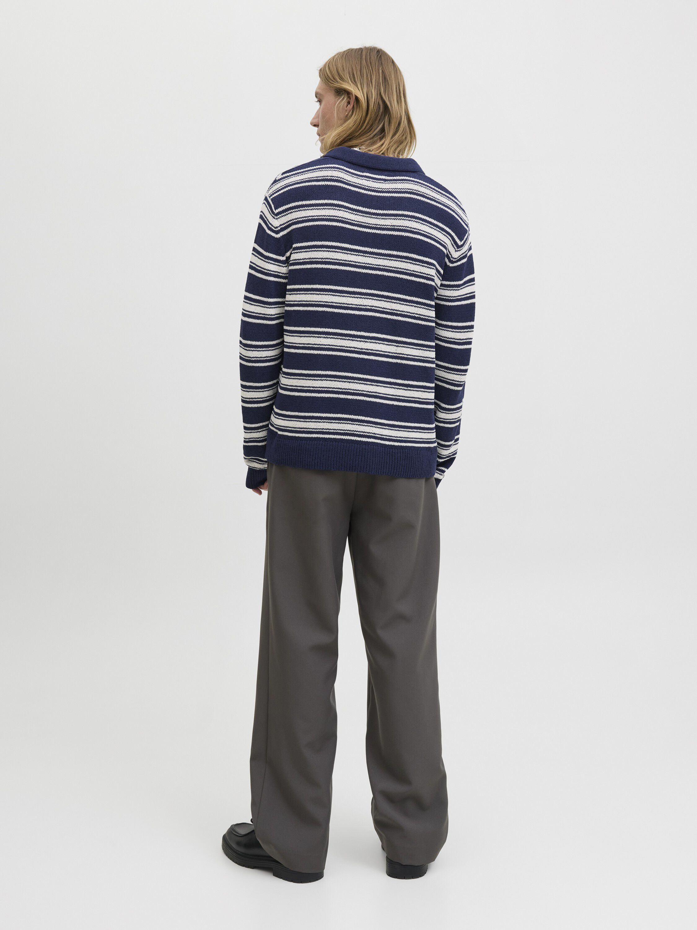 JORCAMBRIDGE KNIT STRIPE POLO LN