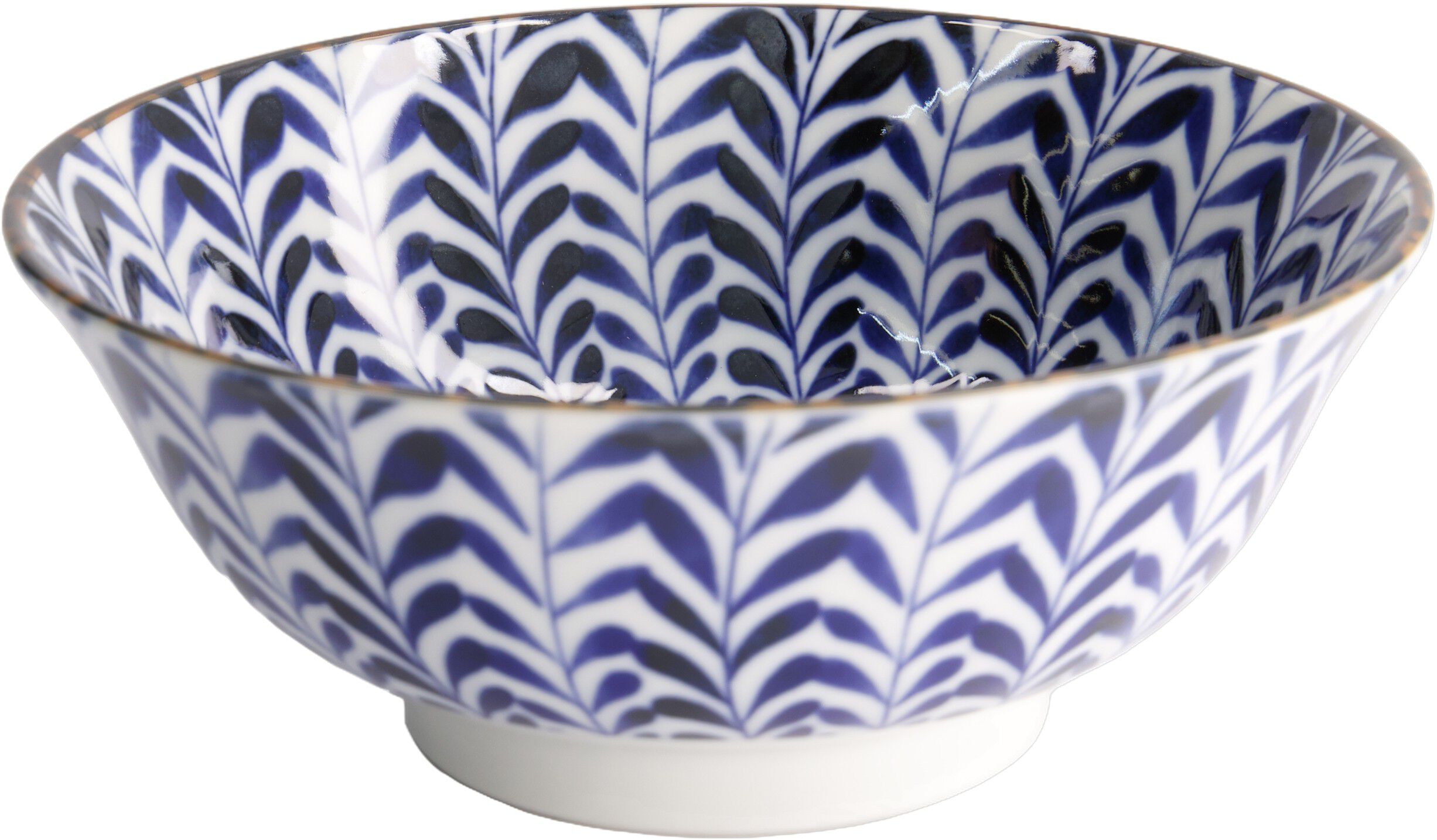 Mino Blue Mixed Bowls Ramen 19x8cm Shidare 21599 6/36