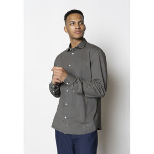Clean Formal AOP Stretch Shirt LS