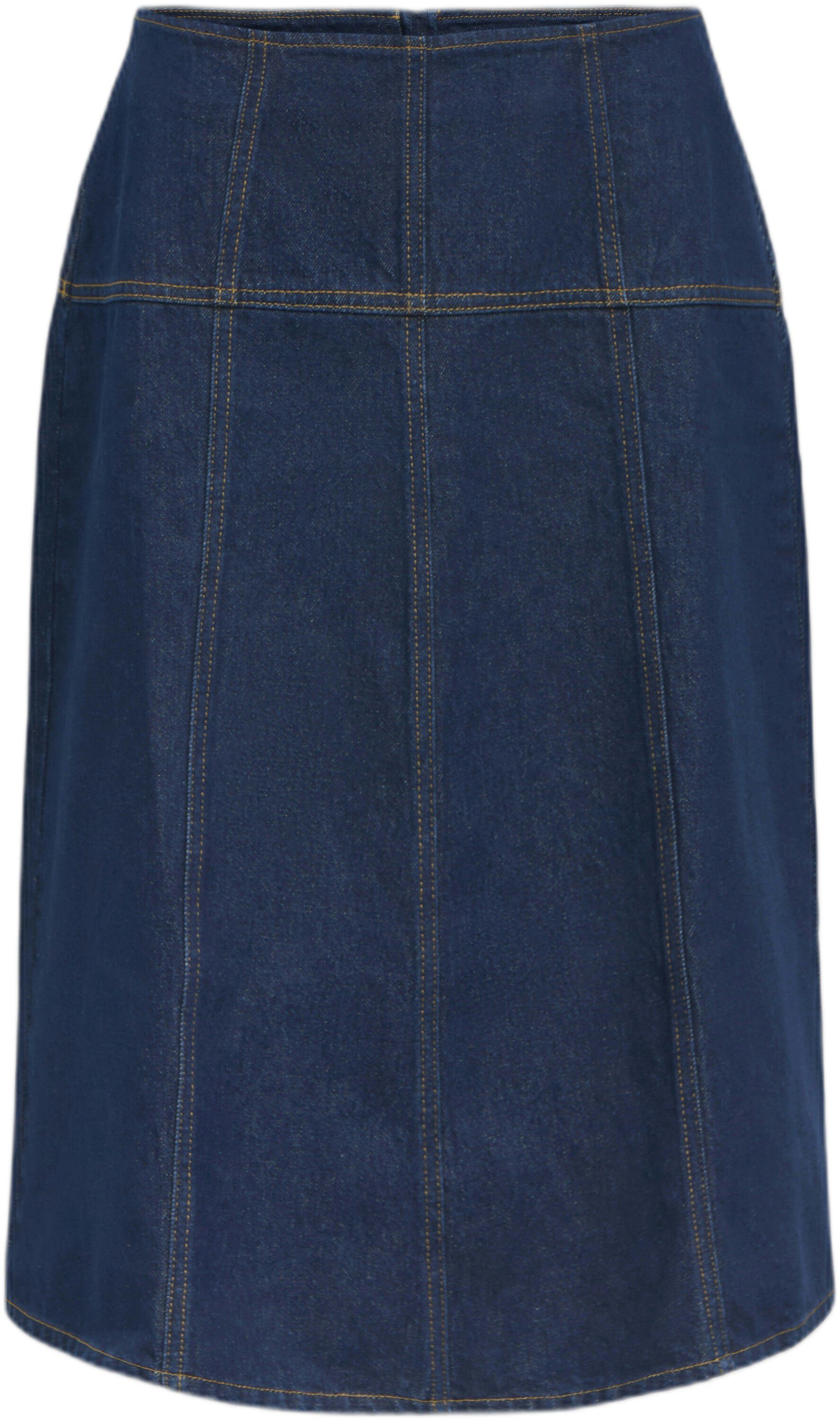 OBJRINE MW MIDI DENIM SKIRT E TNE 2