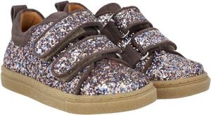 Funklende glitter-sneaker med ruski