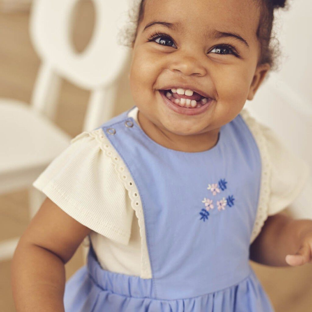 Spring pinafore dress baby