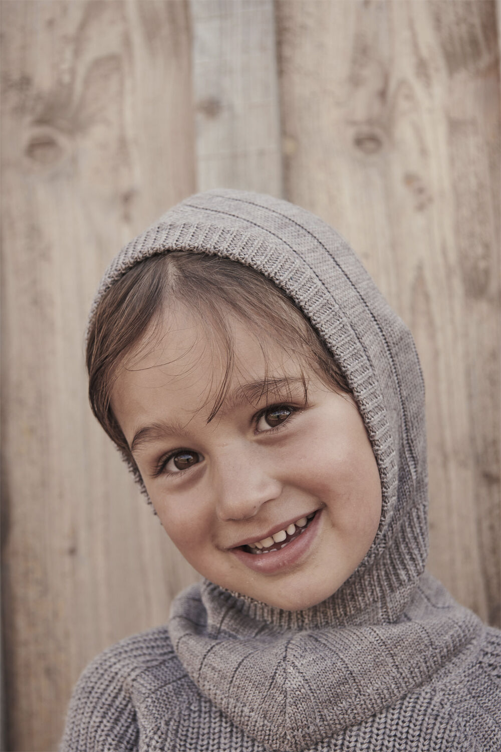RIB KNITTED BALACLAVA IN MERINO WOO