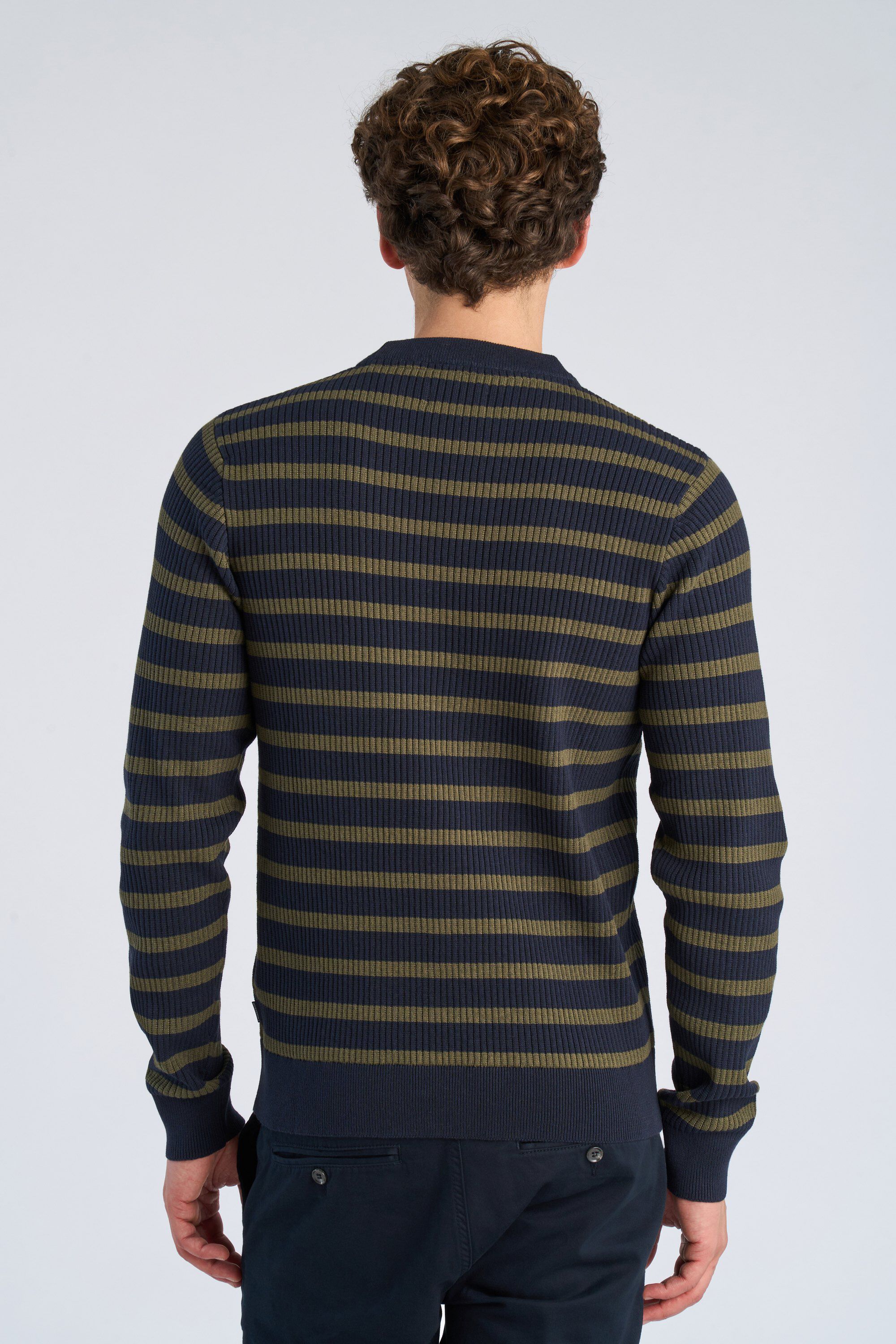 Recycled crew neck knit L/S