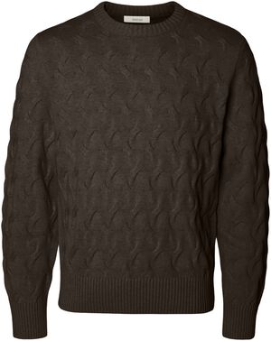 SLMCARLOS LS CABLE CREW NECK NOOS
