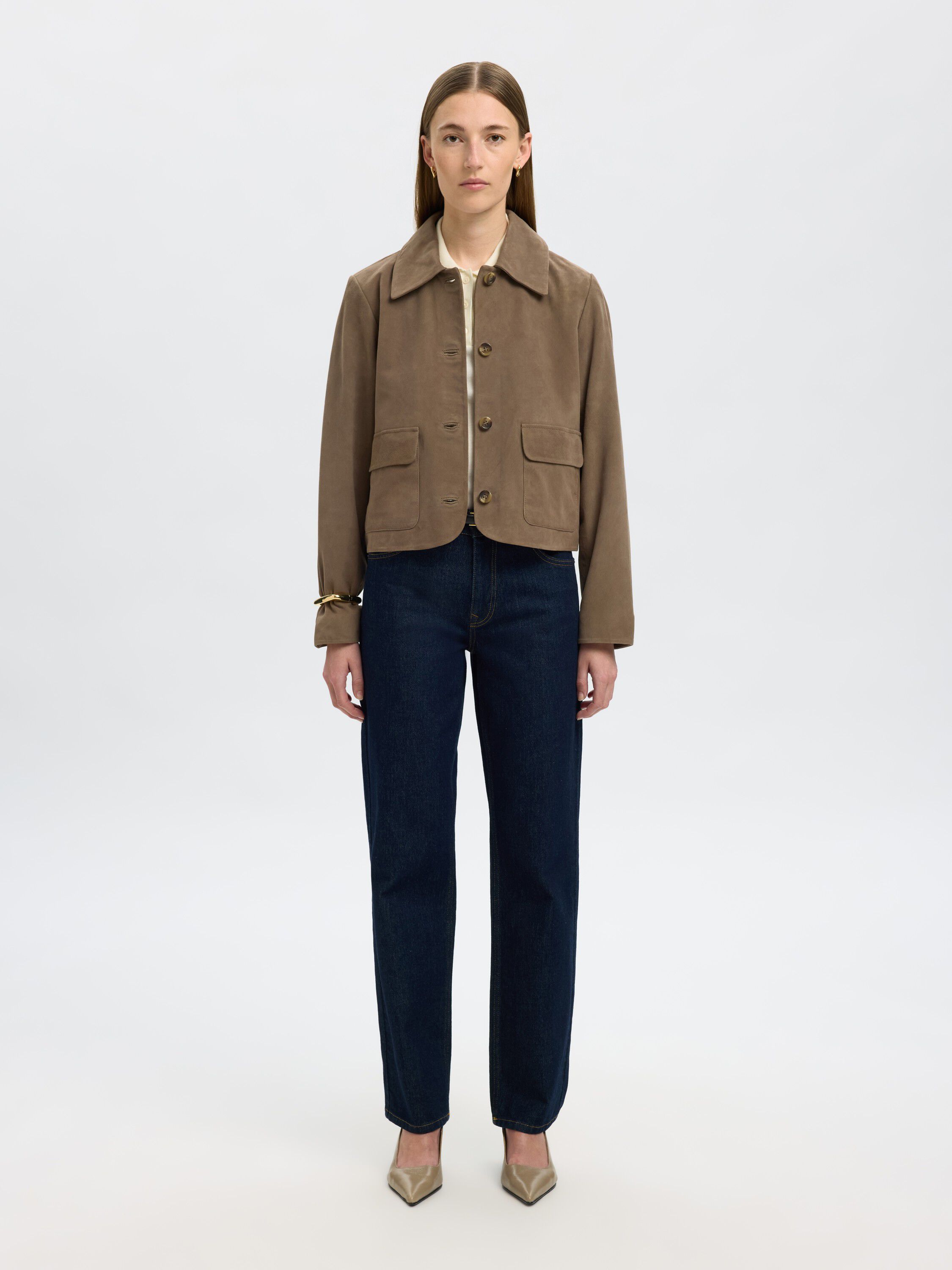 SLFKAYA SUEDE JACKET NOOS