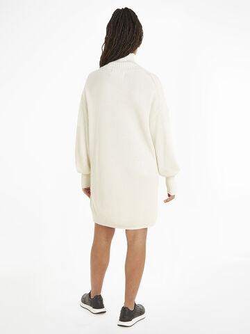 WOVEN LABEL LOOSE SWEATER DRESS