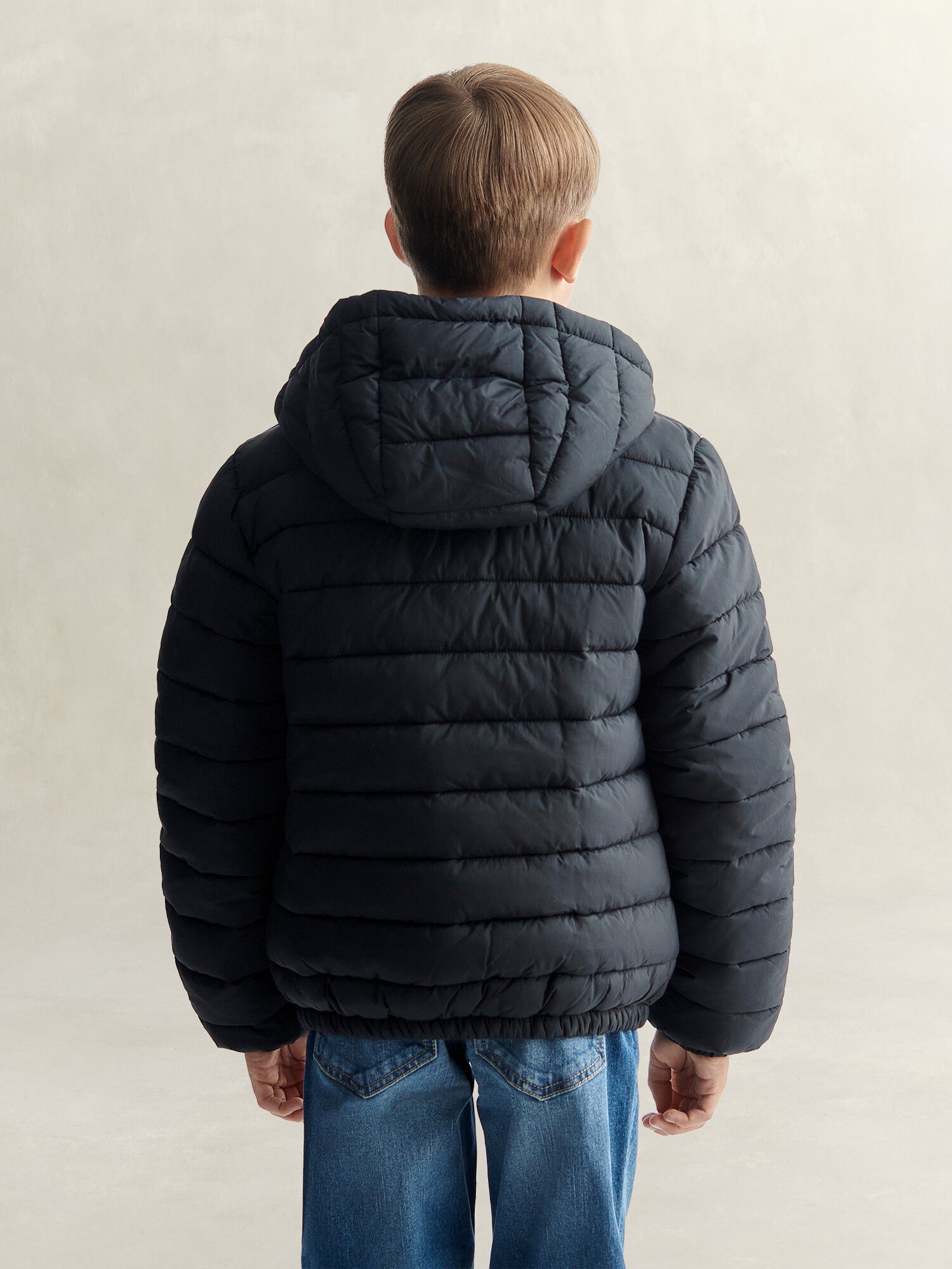 Hooded Puffer Jacket FAUX down fill