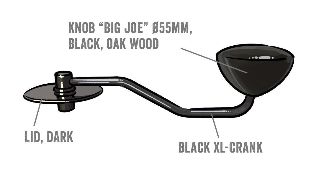 Comandante long crank black