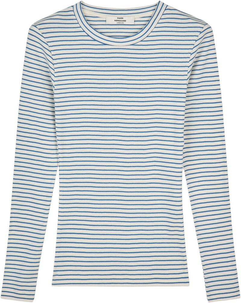 2x2 Cotton Stripe Tuba Tee Ls