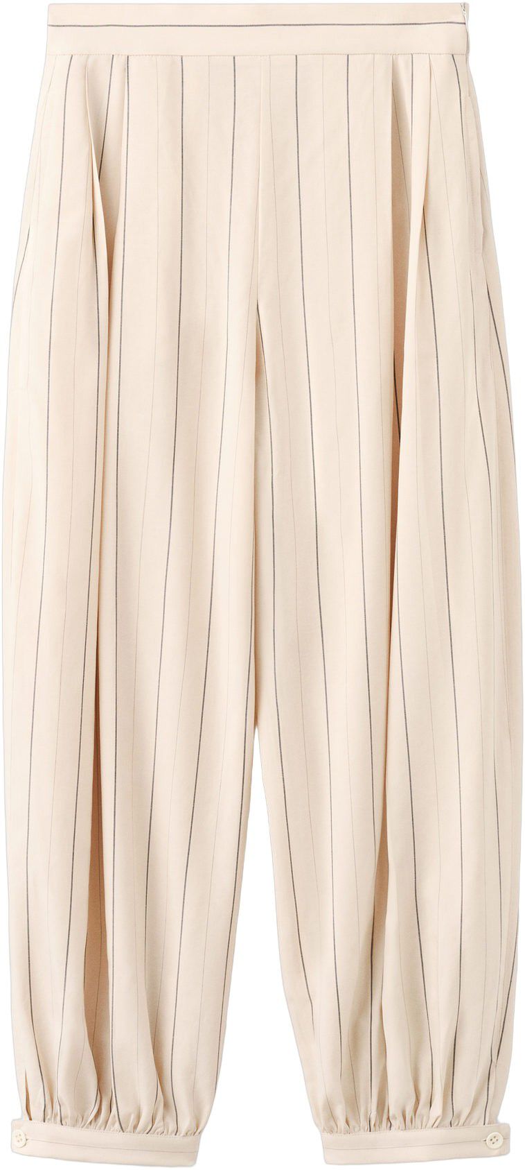 Striped lyocell balloon pants