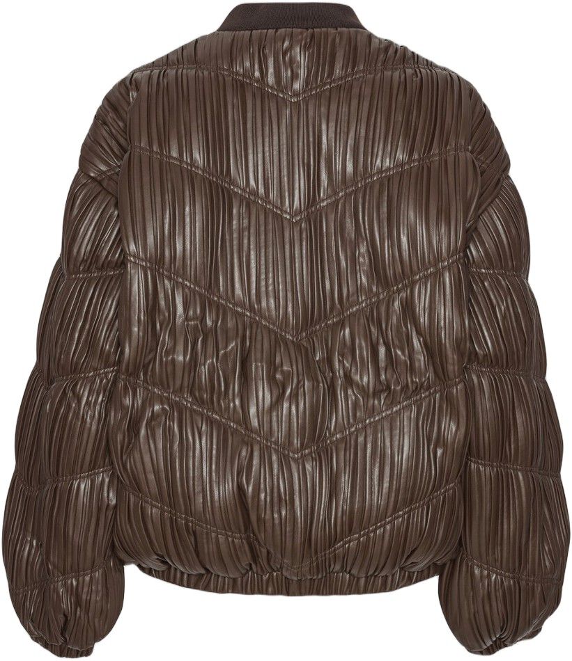 PLEATED BOMBER JACKET
