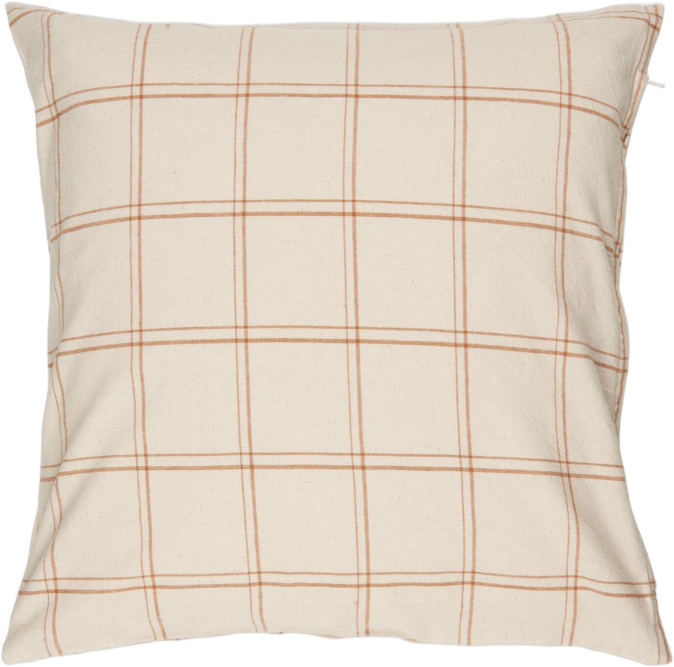 Pude Theodor natur m/rustikbrunt ternet