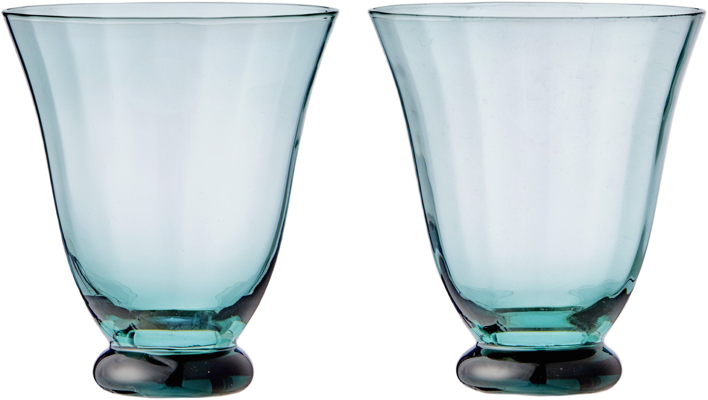 Water Glass Trellis Topaz S/2pcs