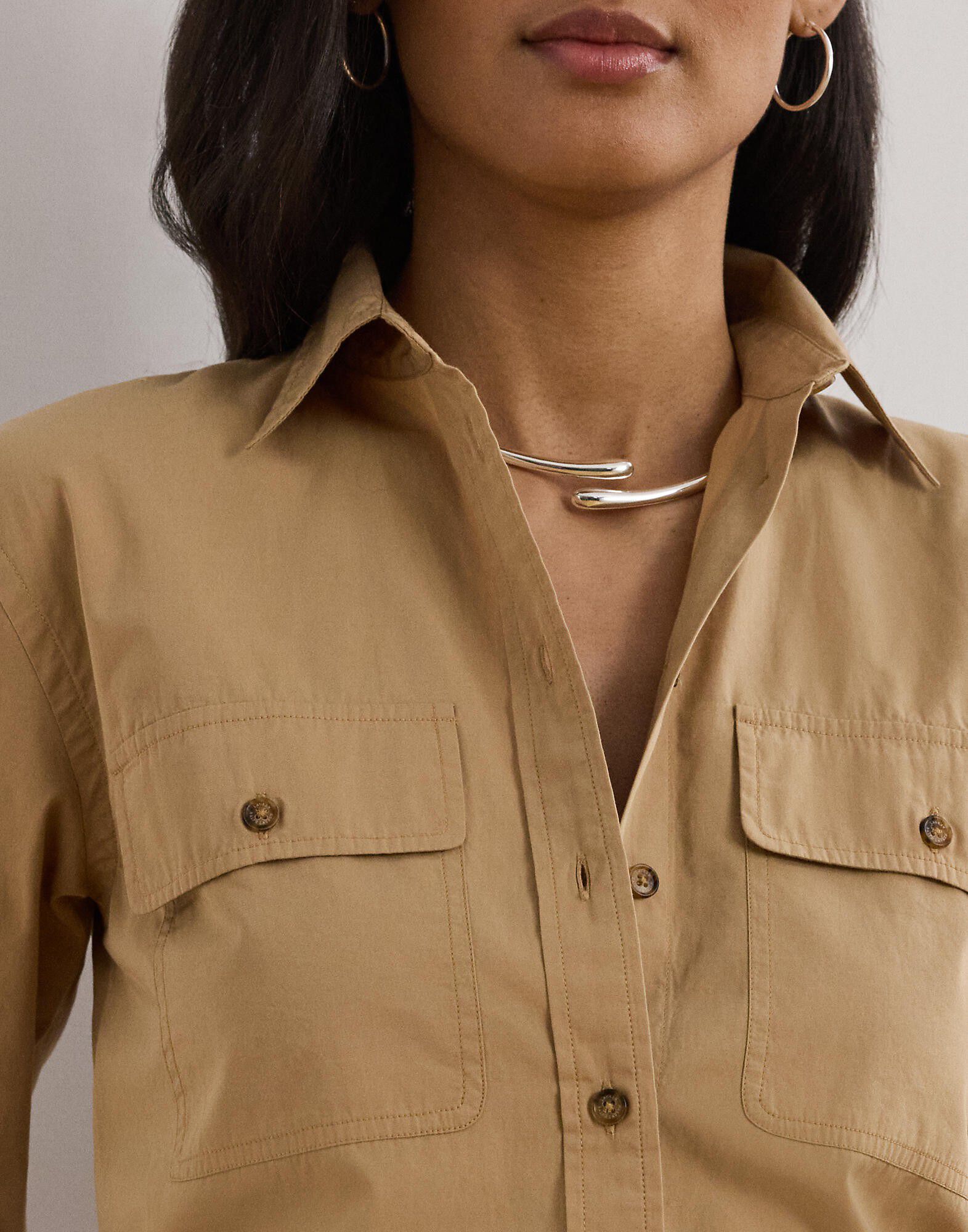 Relaxed Fit Featherweight Cotton Shirt