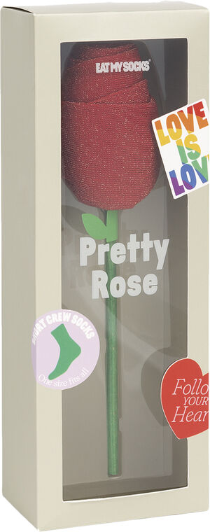 Strømper - Pretty Rose Red