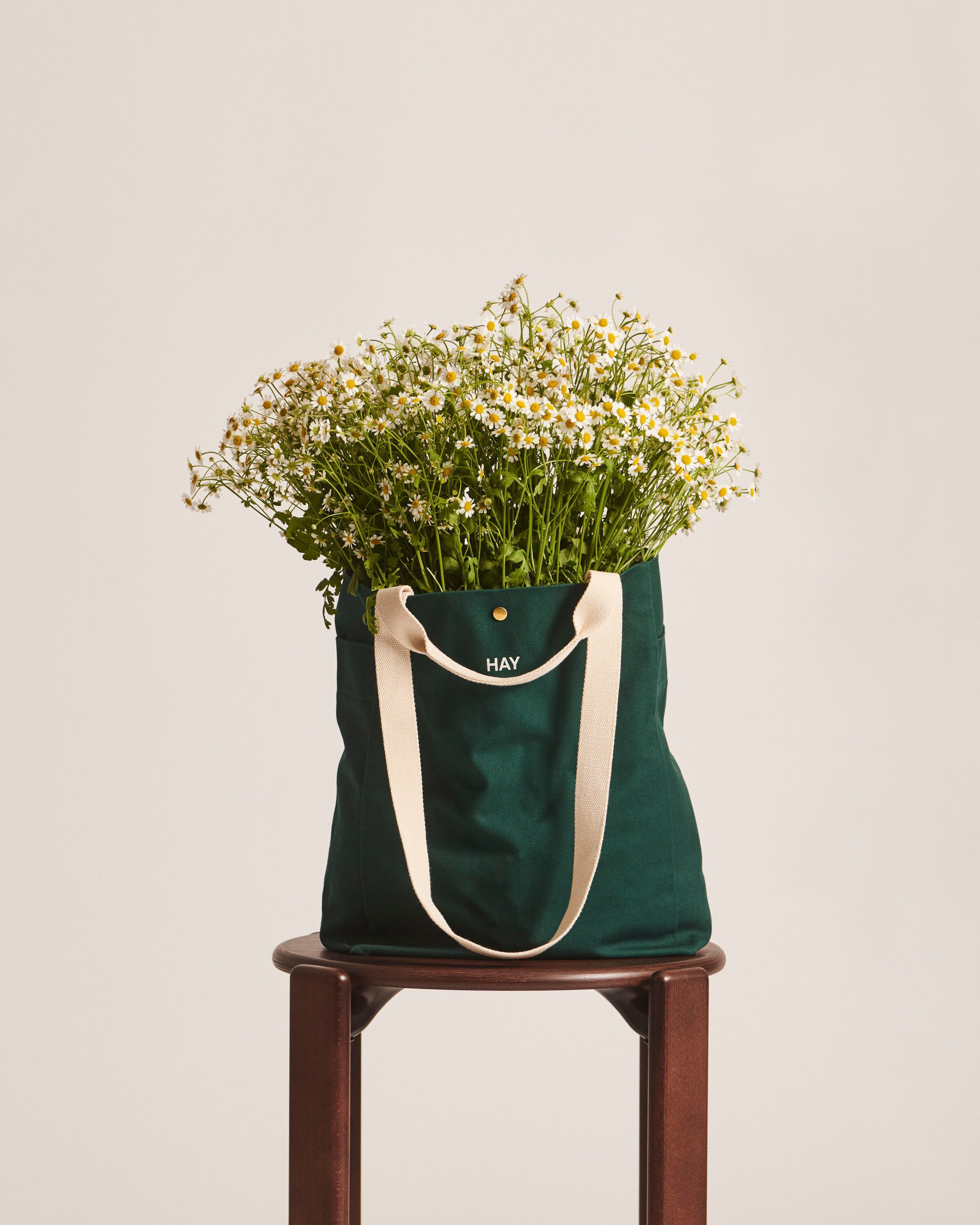 Everyday Tote Bag-Medium-Dark green