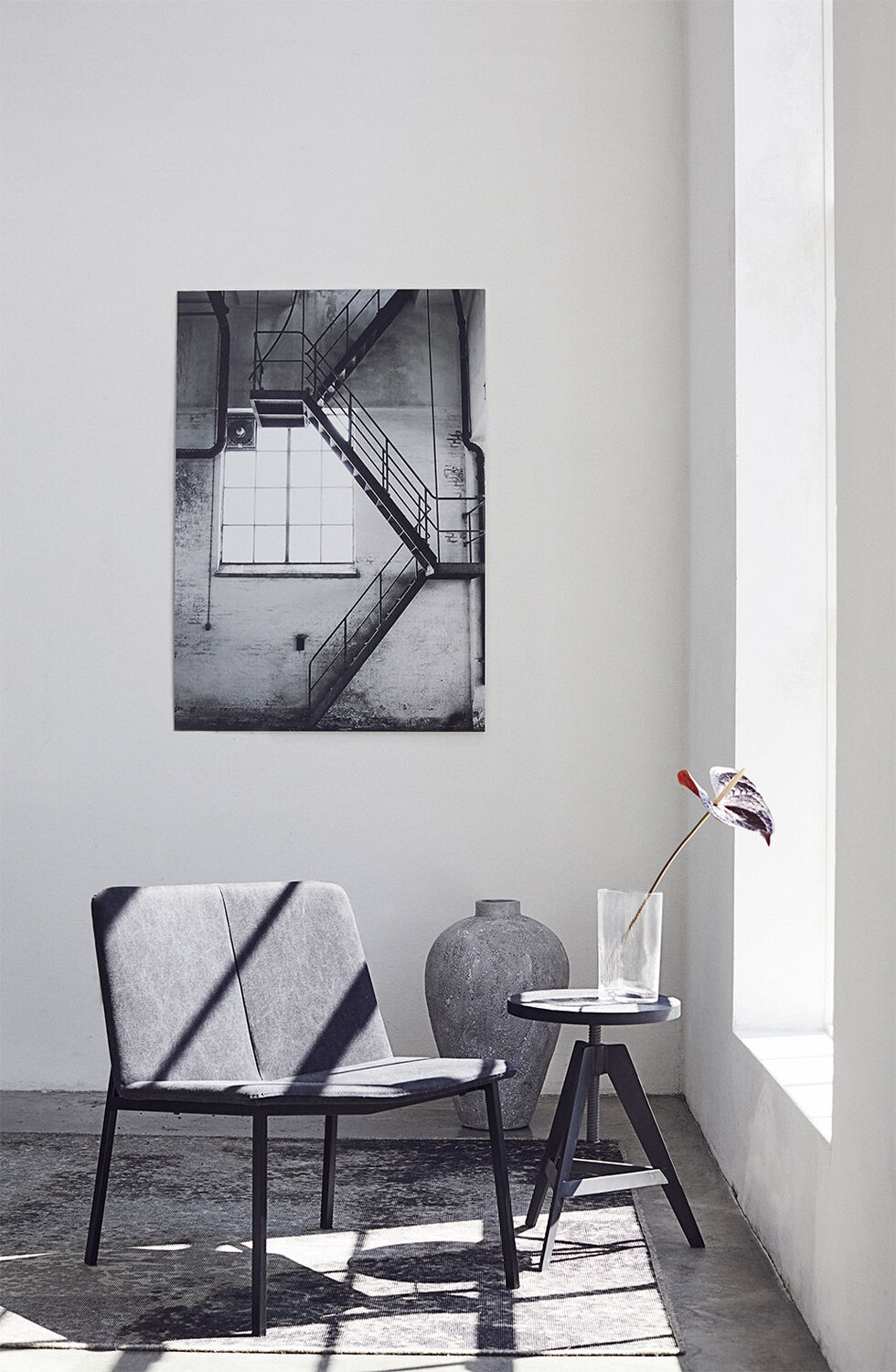 Loungestol Chamfer Anthracite , lou