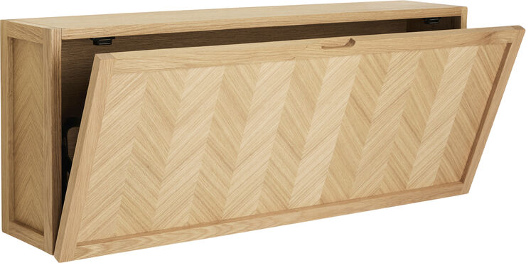 Herringbone Skoskab Large Natur