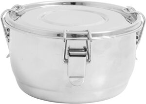 CANI lunch box, round, stainless steel