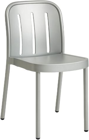 Deville Chair-Silver grey powder co