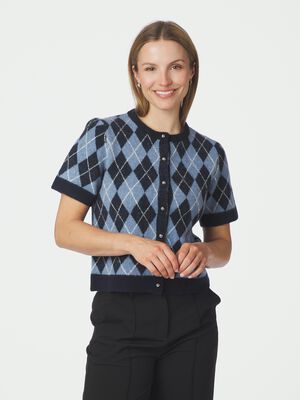 Allestar Check Knit Cardigan