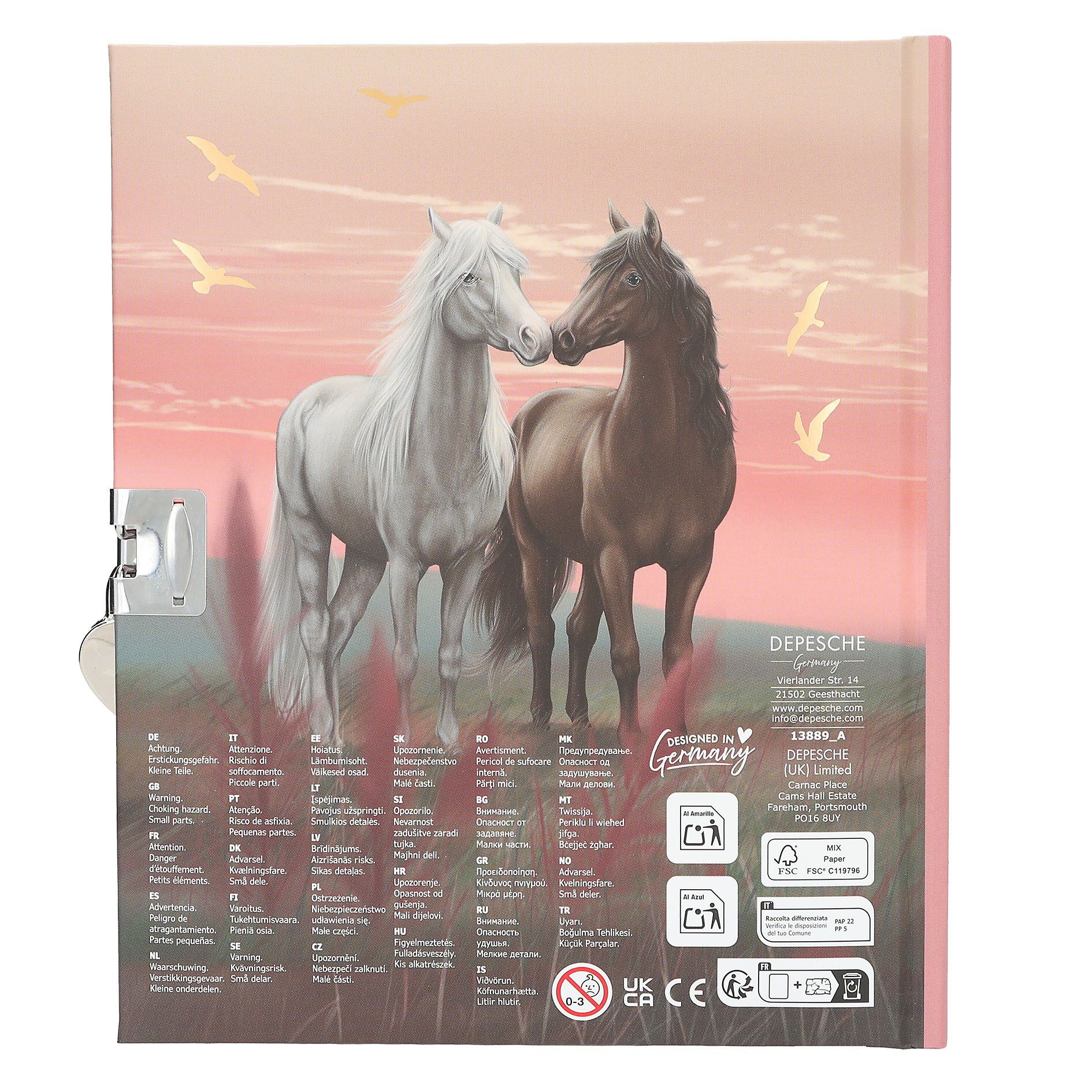 Miss Melody Dagbog m/hjertel&aring;s